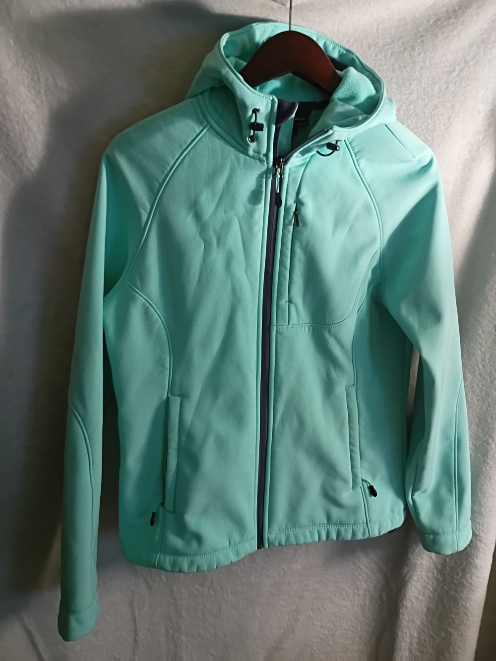 Kirkland Signature Mint Green Hooded Softshell Jacket
